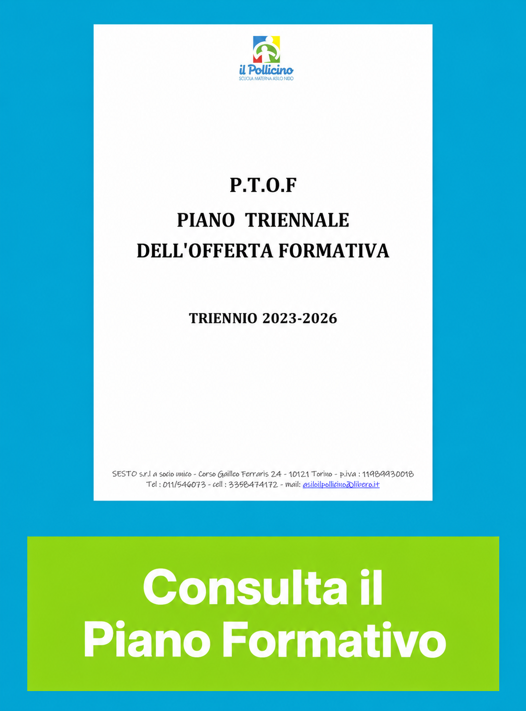 Consulta il Piano Formativo - P.T.O.F. 2023–2026